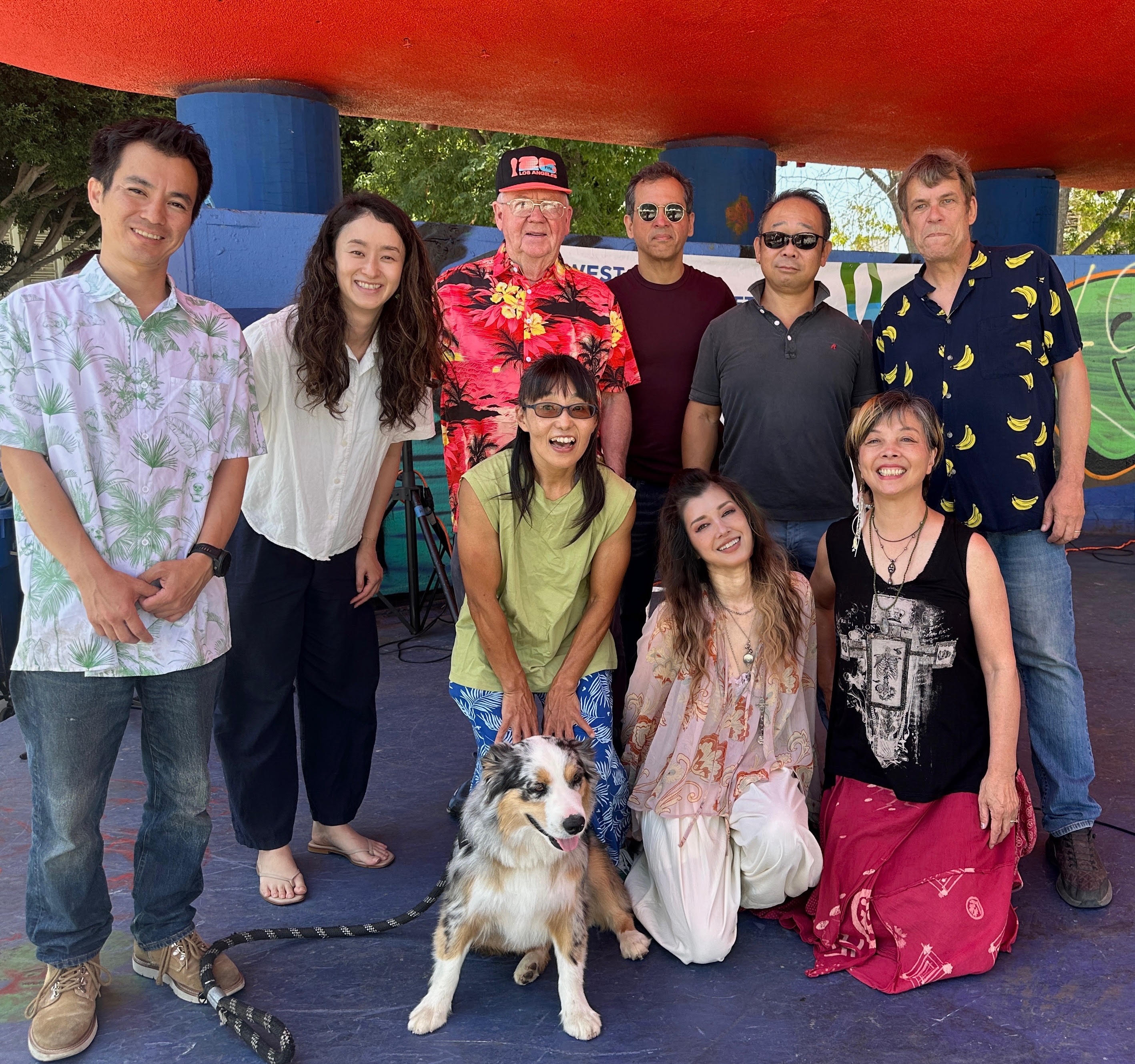 JCollective group photo at West LA Farmers Market.